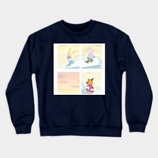 Sliding plate Crewneck Sweatshirt